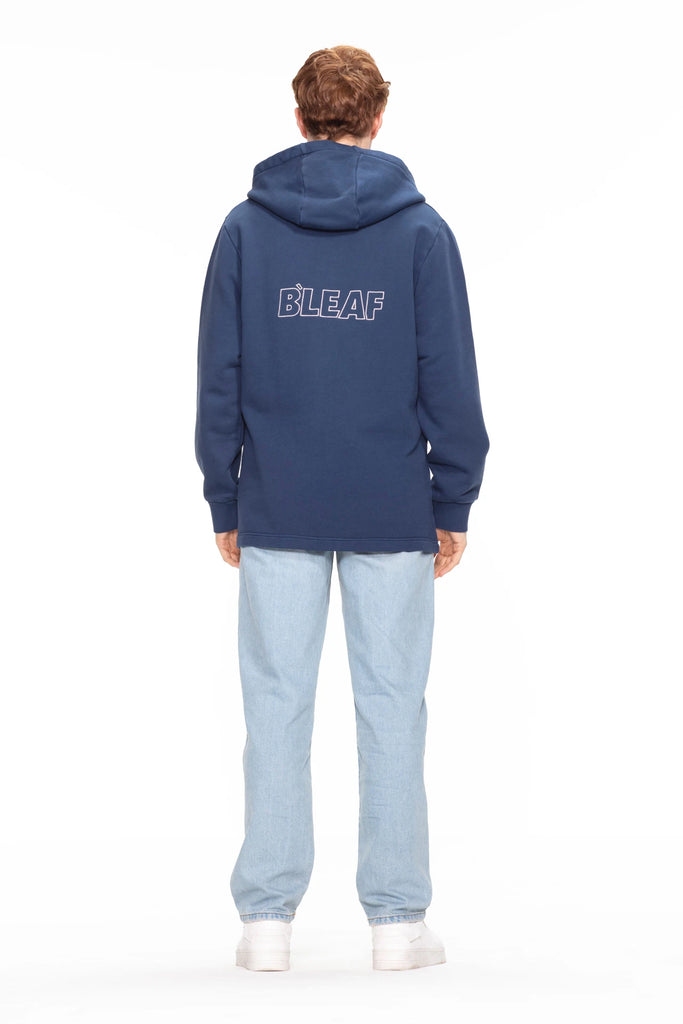 Hooded Zip Jacket 410 gsm - blau