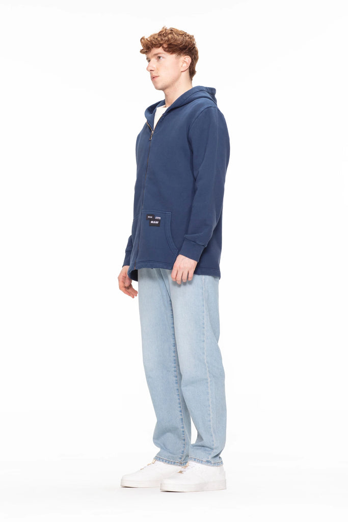 Hooded Zip Jacket 410 gsm - blau