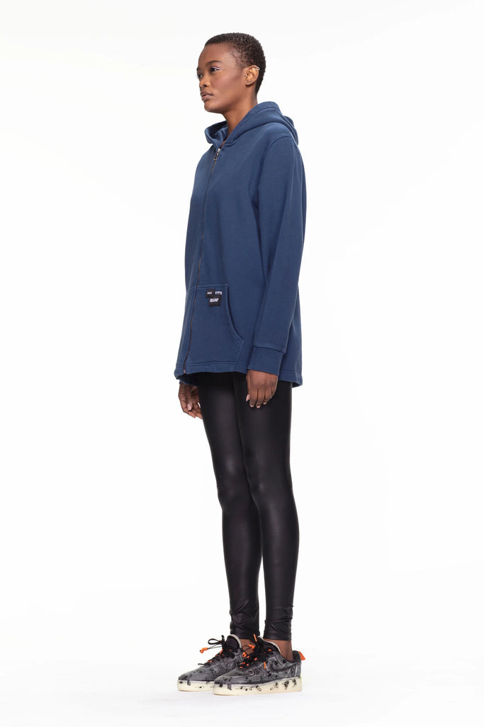 Hooded Zip Jacket 410 gsm - blau